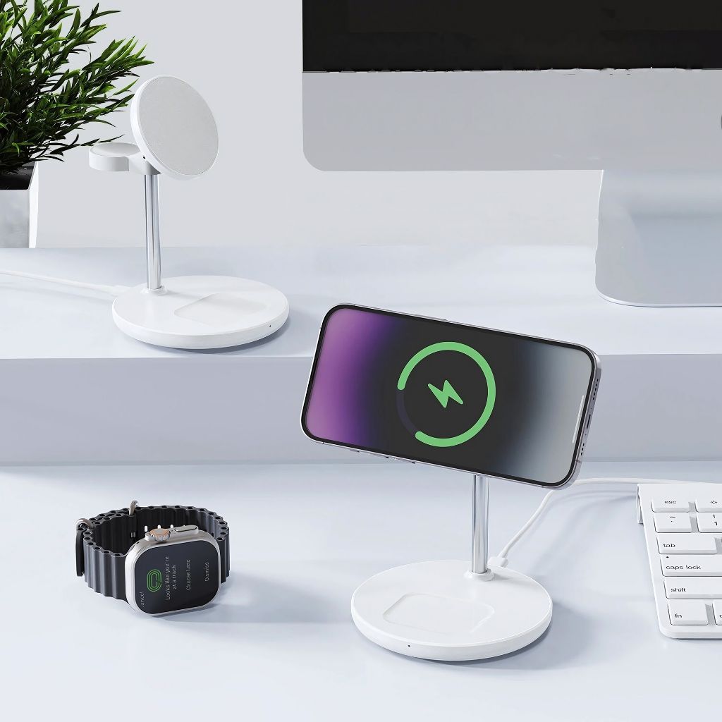 3 in 1 Magnetic Wireless Charger for Apple iPhone Pro Max, Apple Watch Ultra, and Apple AirPods Pro from Evolved Chargers