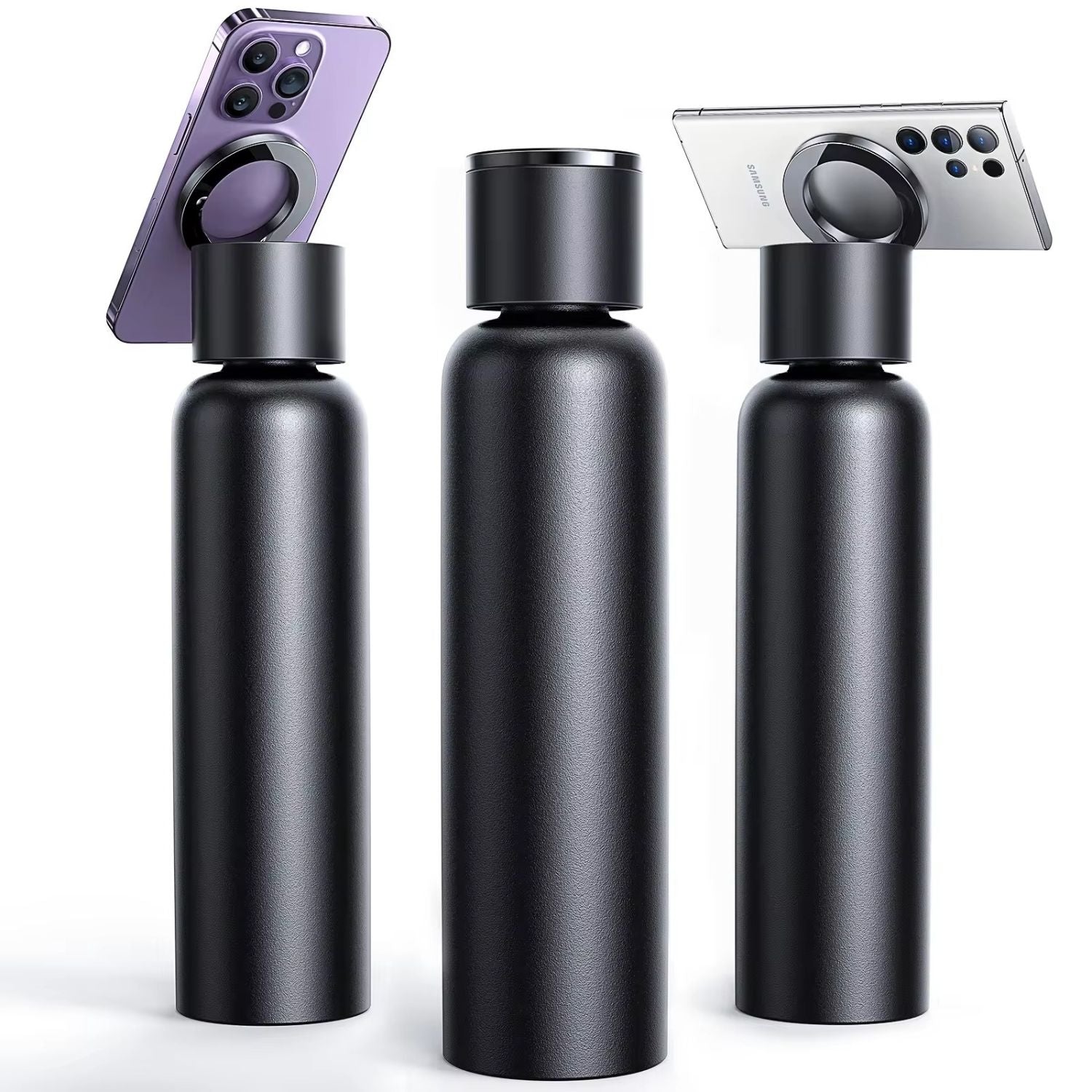 Magnetic Water Bottle for Apple iPhone with MagSafe Stand