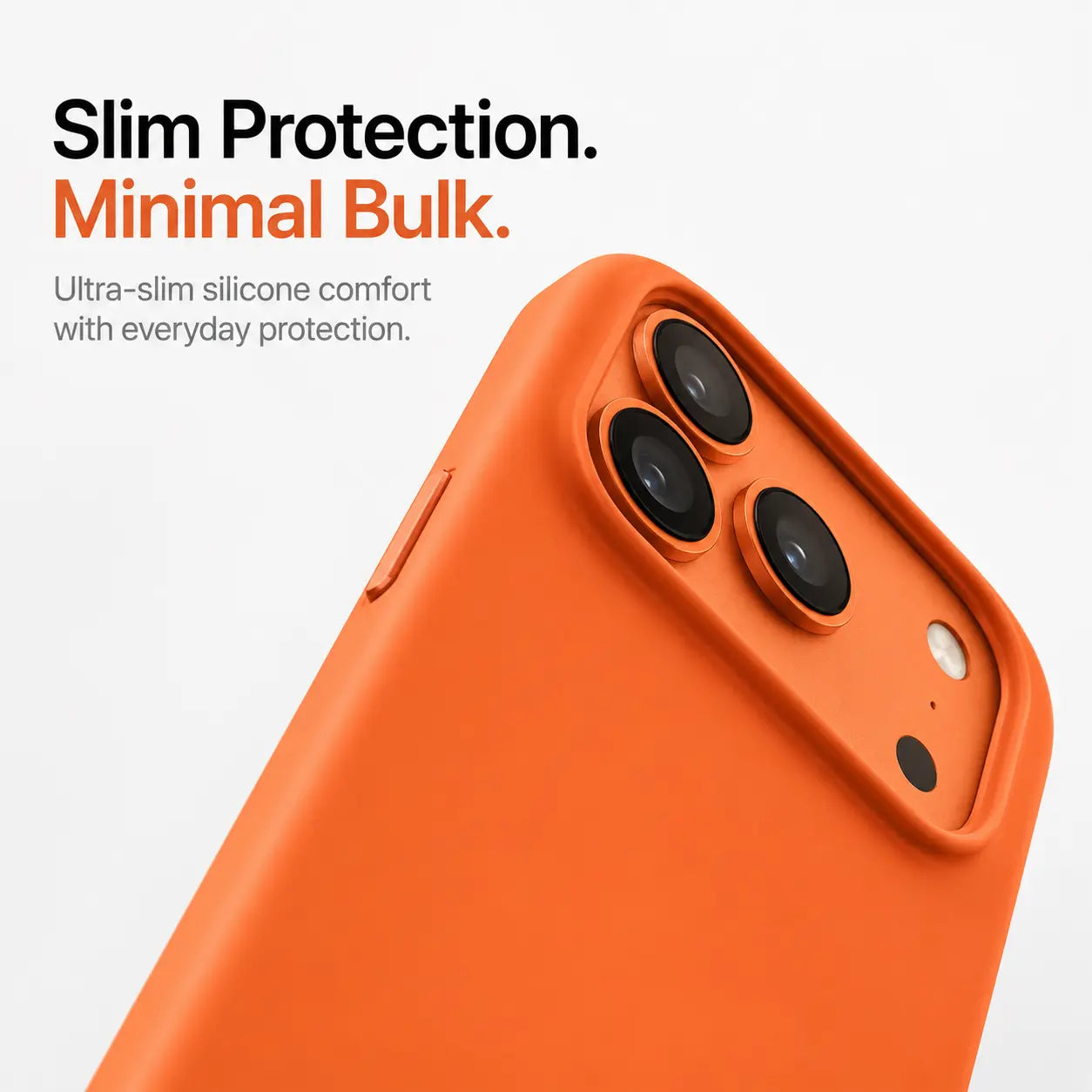 Soft-lined silicone iPhone case designed to help prevent scratches